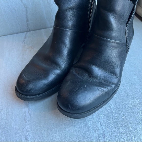 ** Timberland Beckwith Side-Zip Chelsea Boots Size 8 Black Leather - Picture 2 of 12